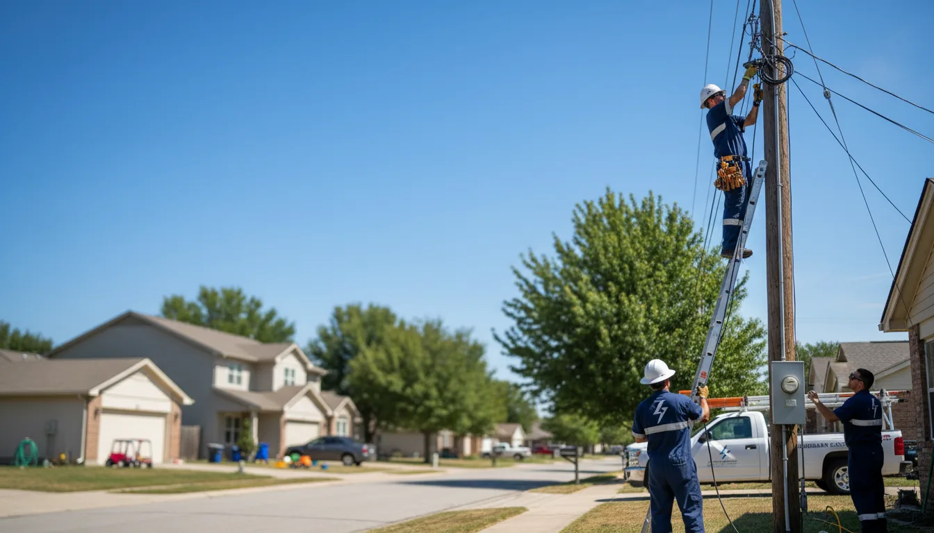 Residential electrician providing installation services in Elmer City, WA